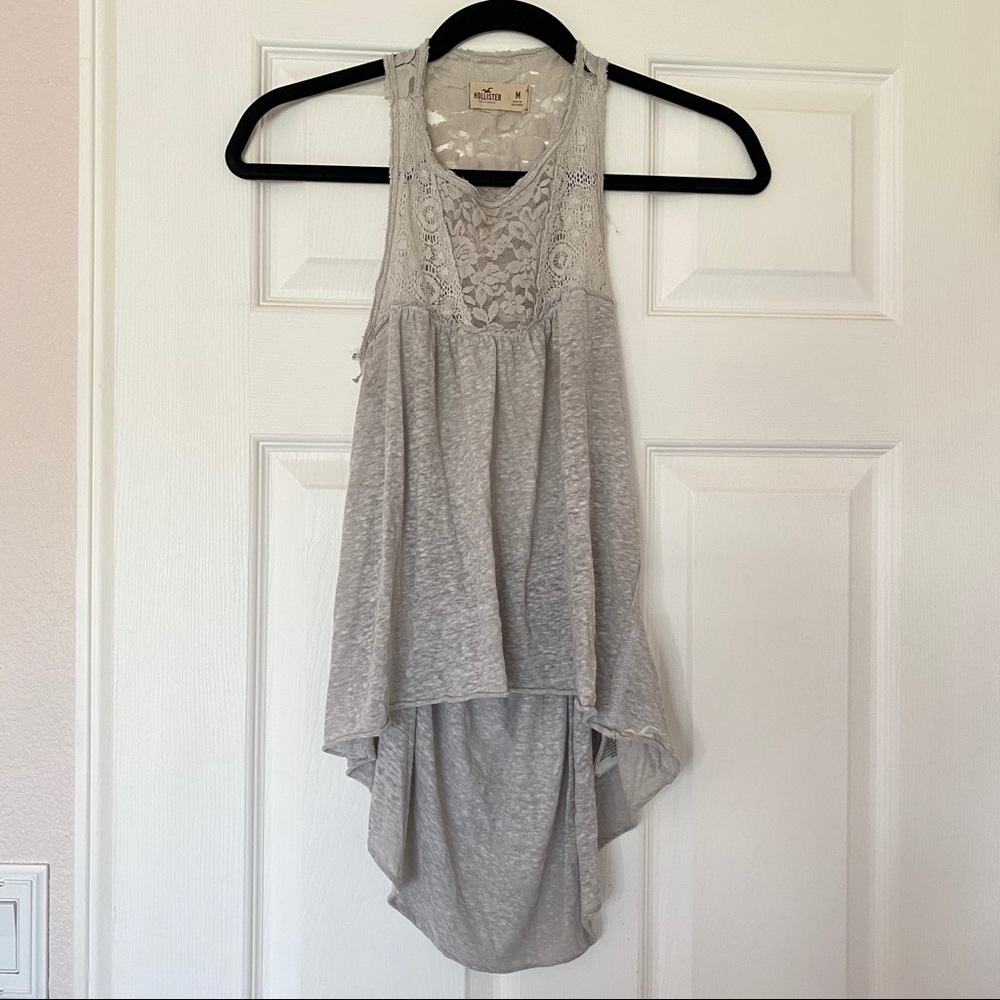 Grey Hollister Blouse